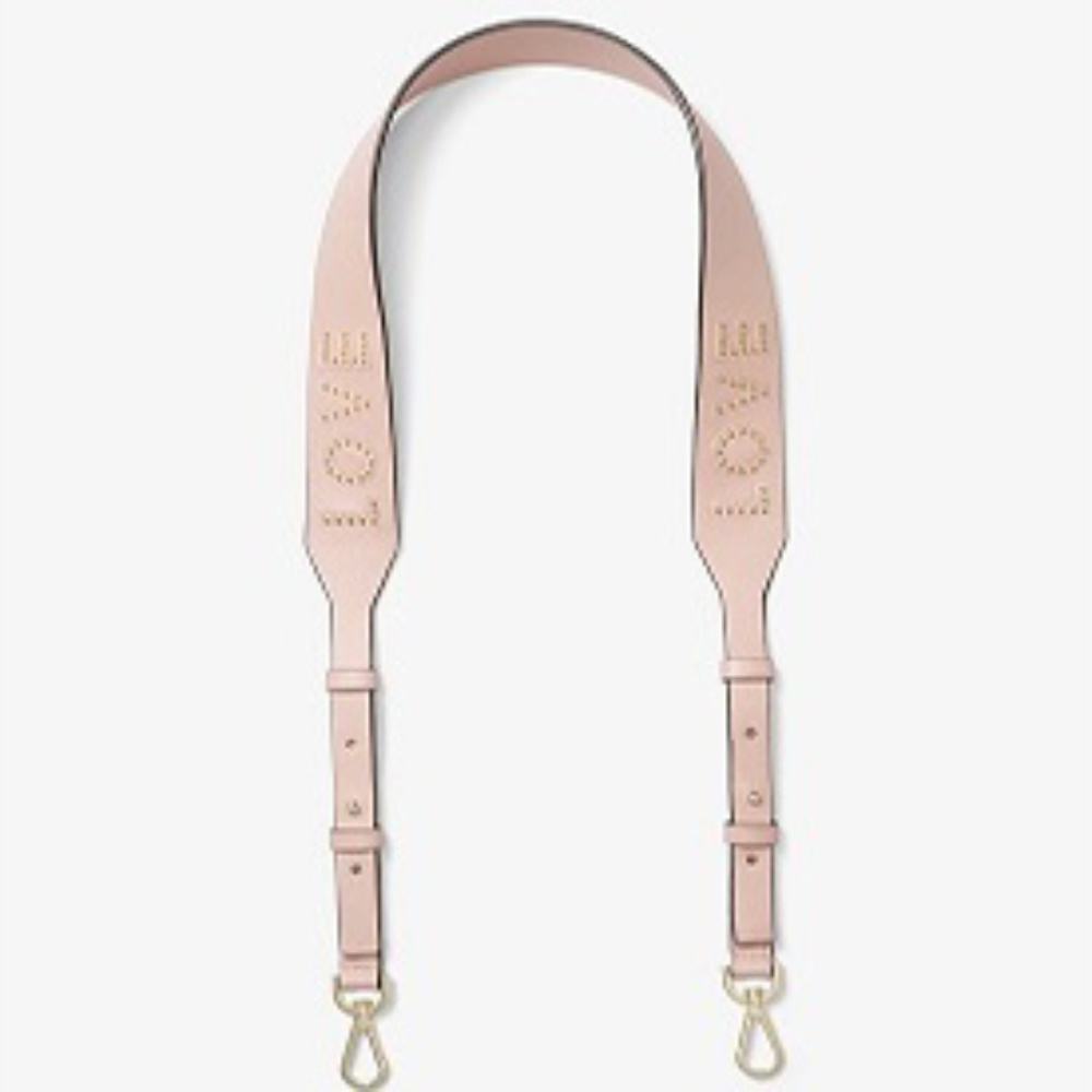 Michael Kors Love Studded Leather Shoulder Strap